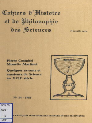 cover image of Quelques savants et amateurs de science au XVIIe siècle